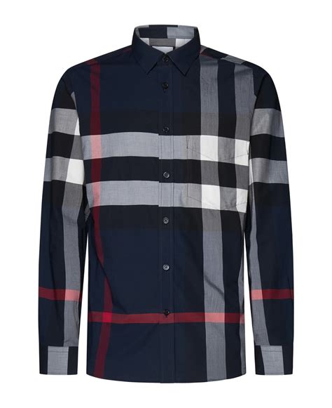 Somerton Burberry shirt in stretch check cotton poplin